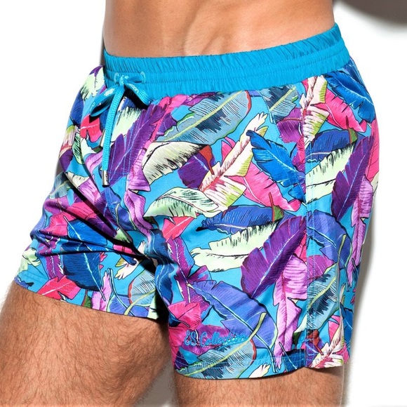 ES Collection Leaves Swim Trumks, Size XL - Picture 2 of 8